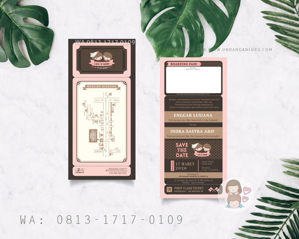 UNDANGAN SOFTCOVER SATU LEMBAR BOLAK BALIK