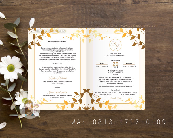 UNDANGAN SOFTCOVER KLASIK / RUSTIK