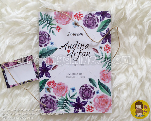 UNDANGAN SOFTCOVER MENGGUNAKAN AMPLOP / TALI