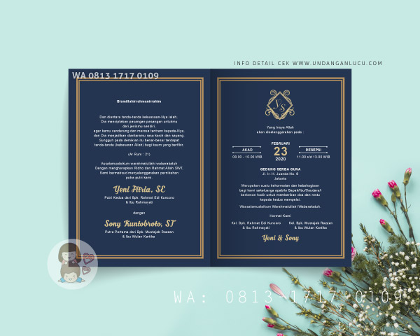 UNDANGAN SOFTCOVER KLASIK / RUSTIK