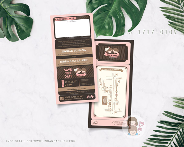 UNDANGAN SOFTCOVER SATU LEMBAR BOLAK BALIK