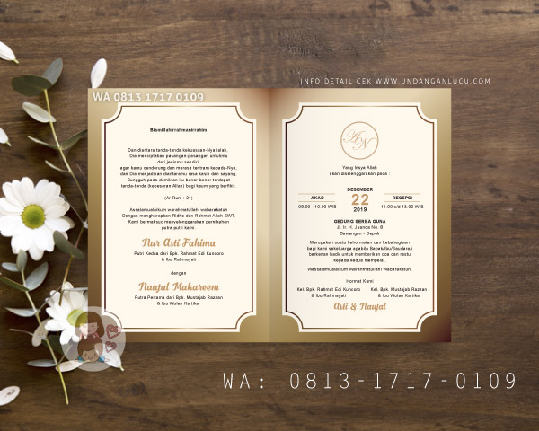 UNDANGAN SOFTCOVER KLASIK / RUSTIK