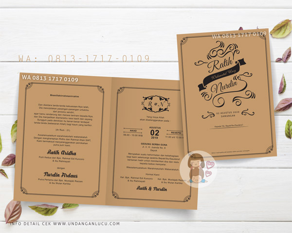 UNDANGAN SOFTCOVER KLASIK / RUSTIK