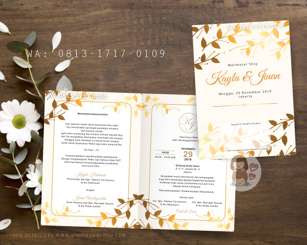 UNDANGAN SOFTCOVER KLASIK / RUSTIK